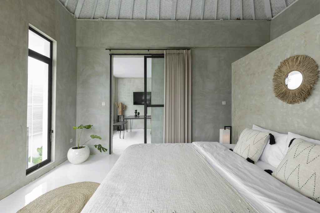 Bright guest bedroom styled to get more Airbnb bookings