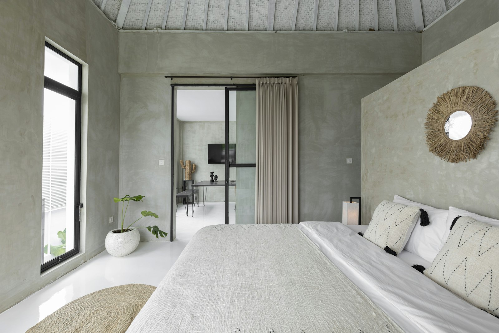 Bright guest bedroom styled to get more Airbnb bookings