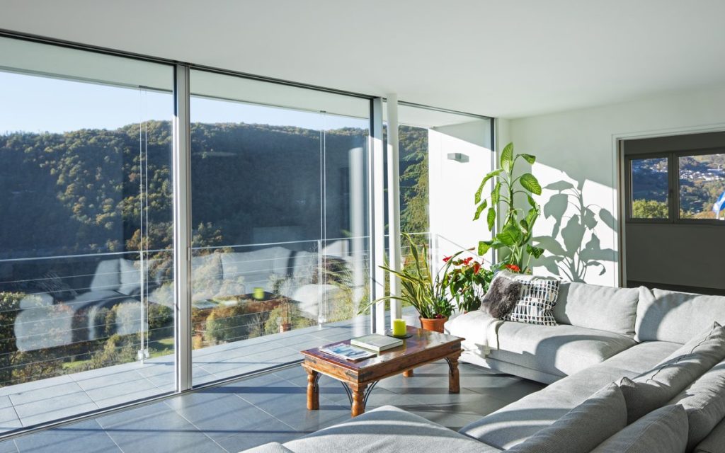 How to market your vacation rental property: styled villa living room ready for guests