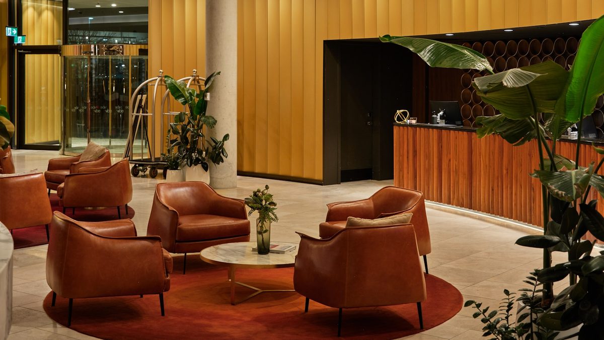 Small hotel PMS software running the reception desk of an independent property
