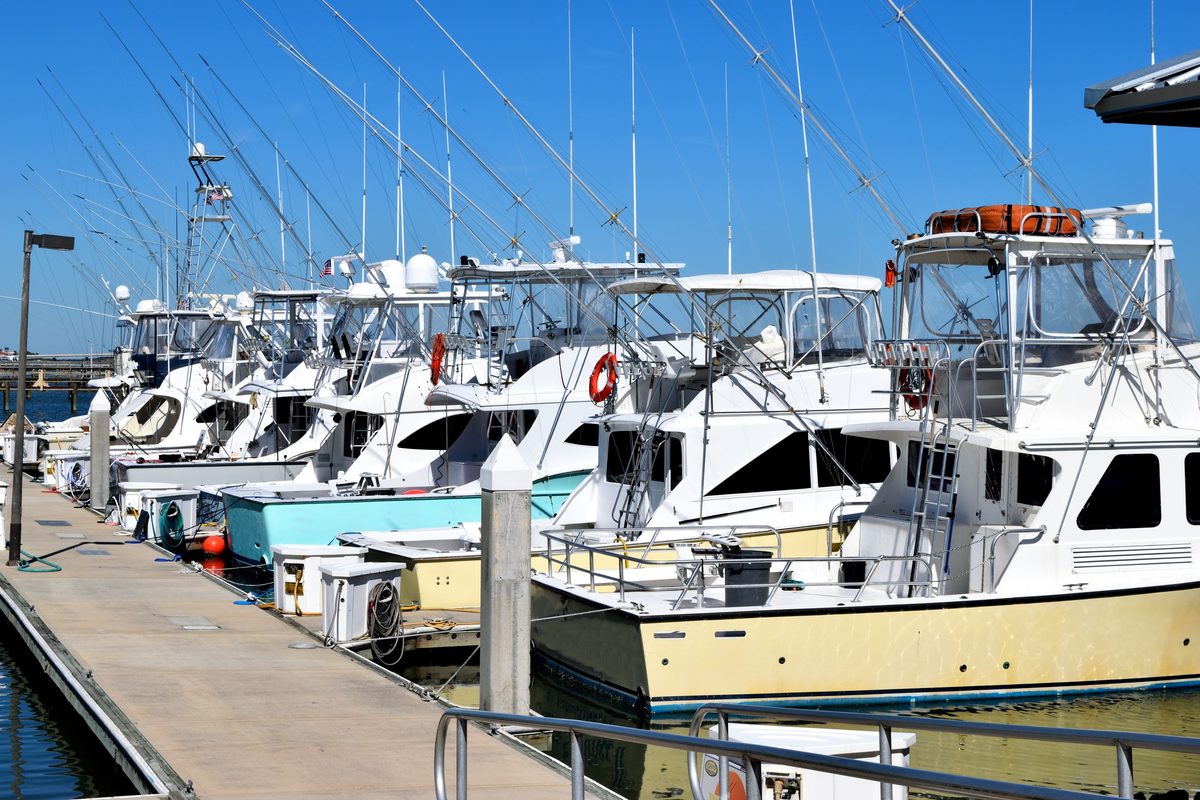 Cómo poner precio a un tour: barcos de charter amarrados en el muelle entre salidas