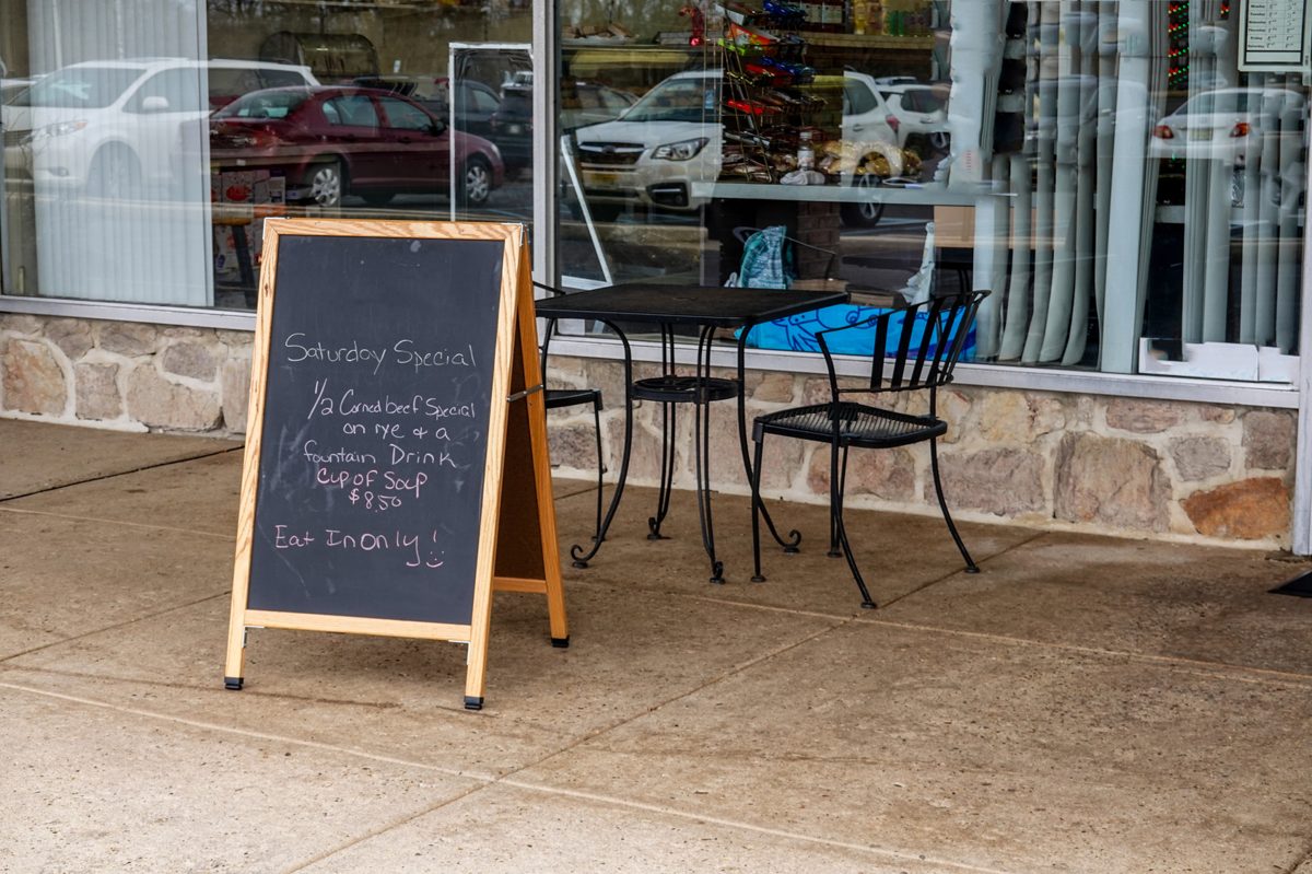 Sidewalk chalkboard special outside a cafe, a simple way for restaurants to attract more customers