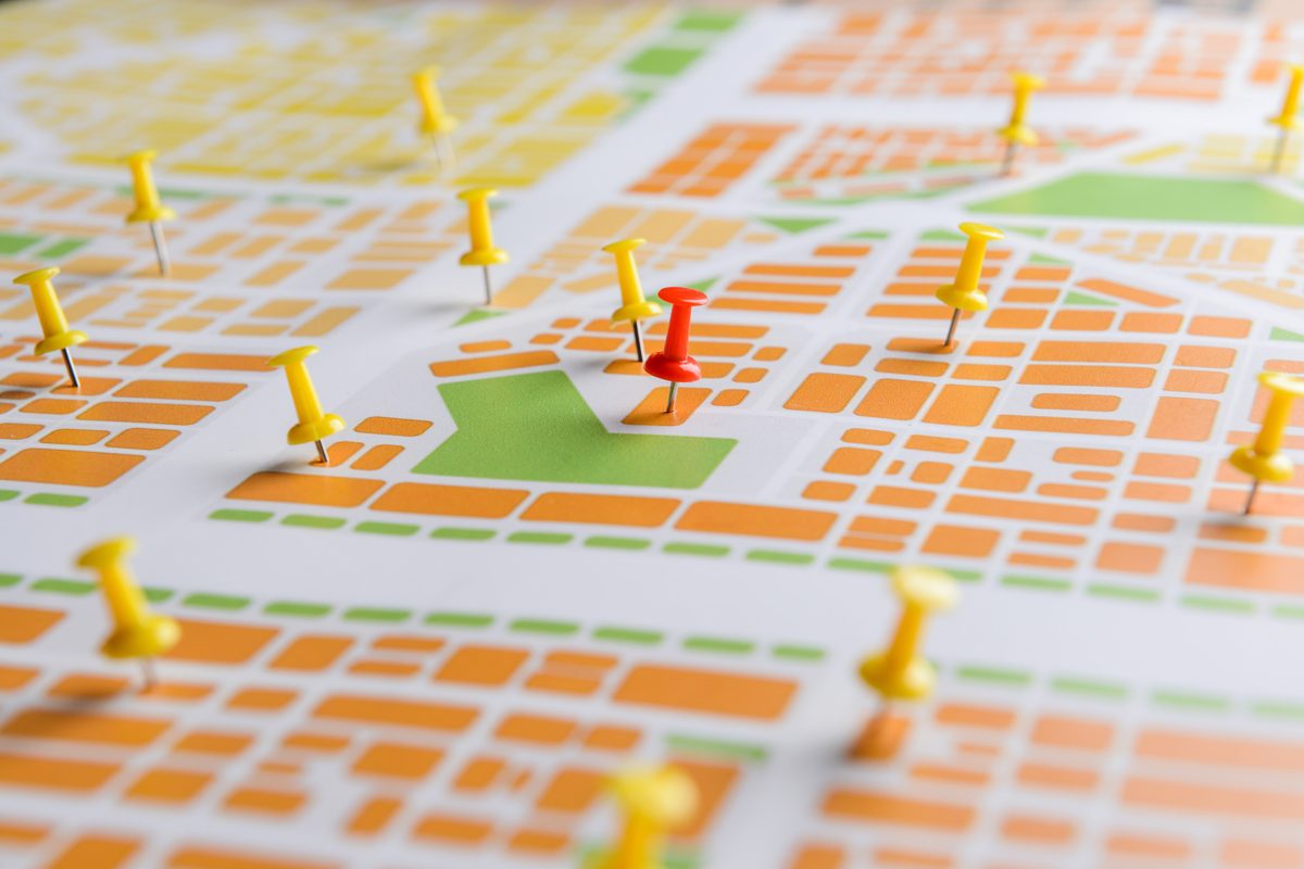 How to start a tour guide business: planning a tour route on a map